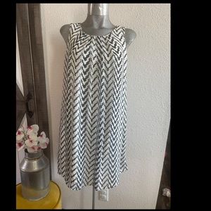 FRANCESCA’S Collections WHITE CHECK DRESS Size S